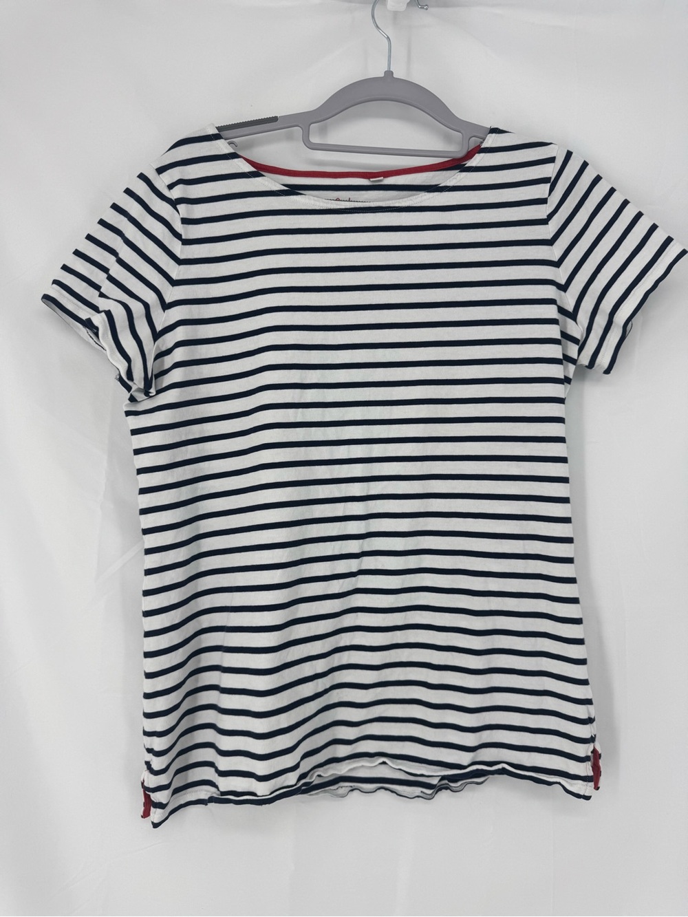 Boden Navy & White Striped Short Sleeve Tee 0270